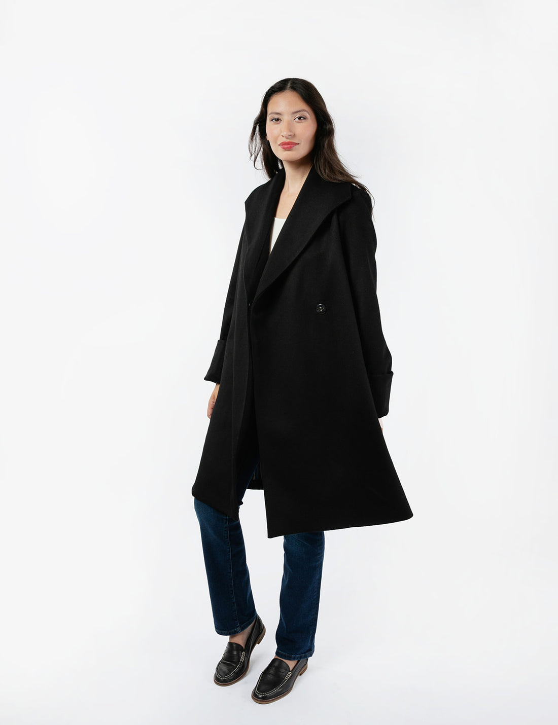 Women's Checked Designer Wool Coats
