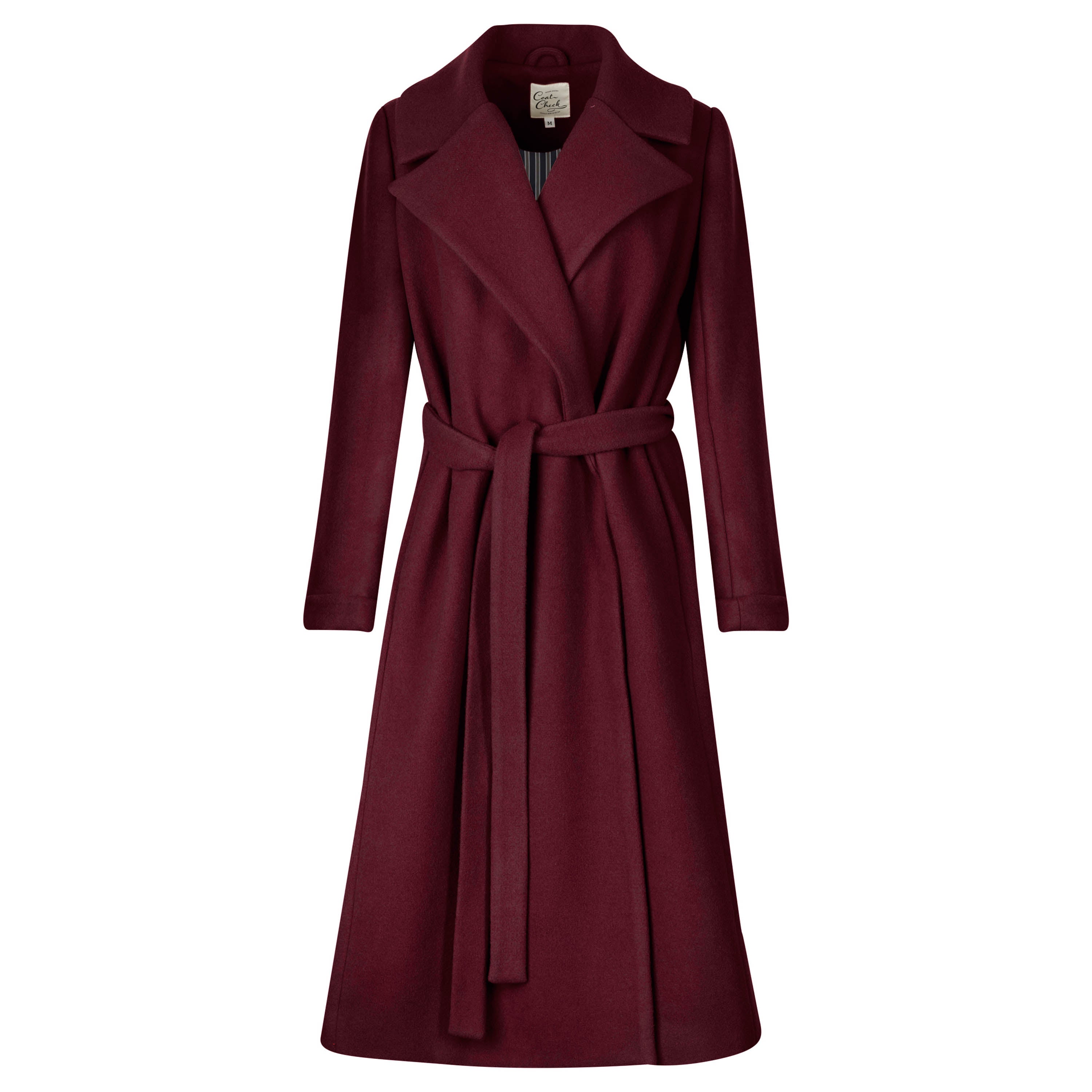 Long-Wool-Burgundy-Overcoat - Women – The Checkroom