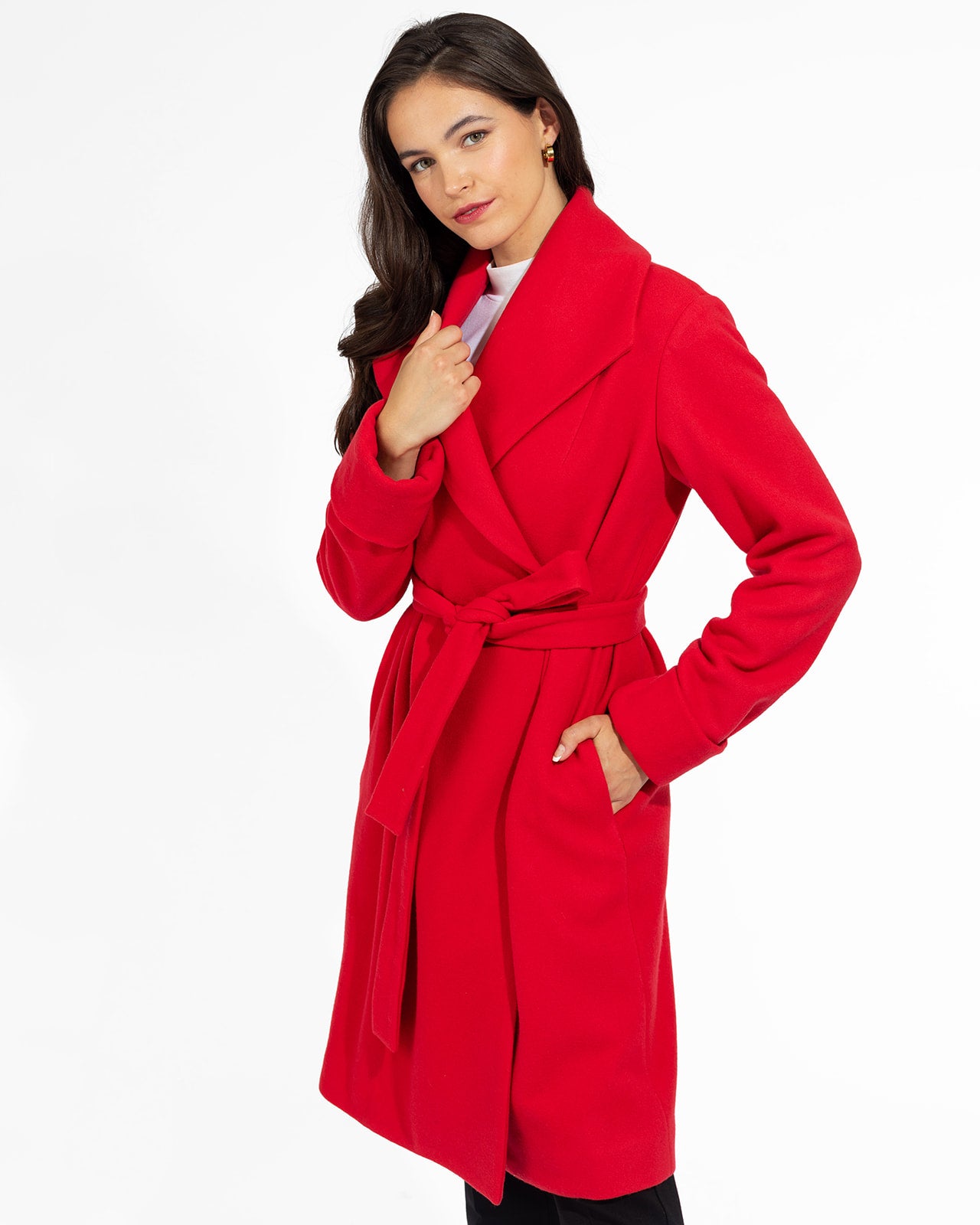 Women's Wool Coat - Adult - Red – The Checkroom
